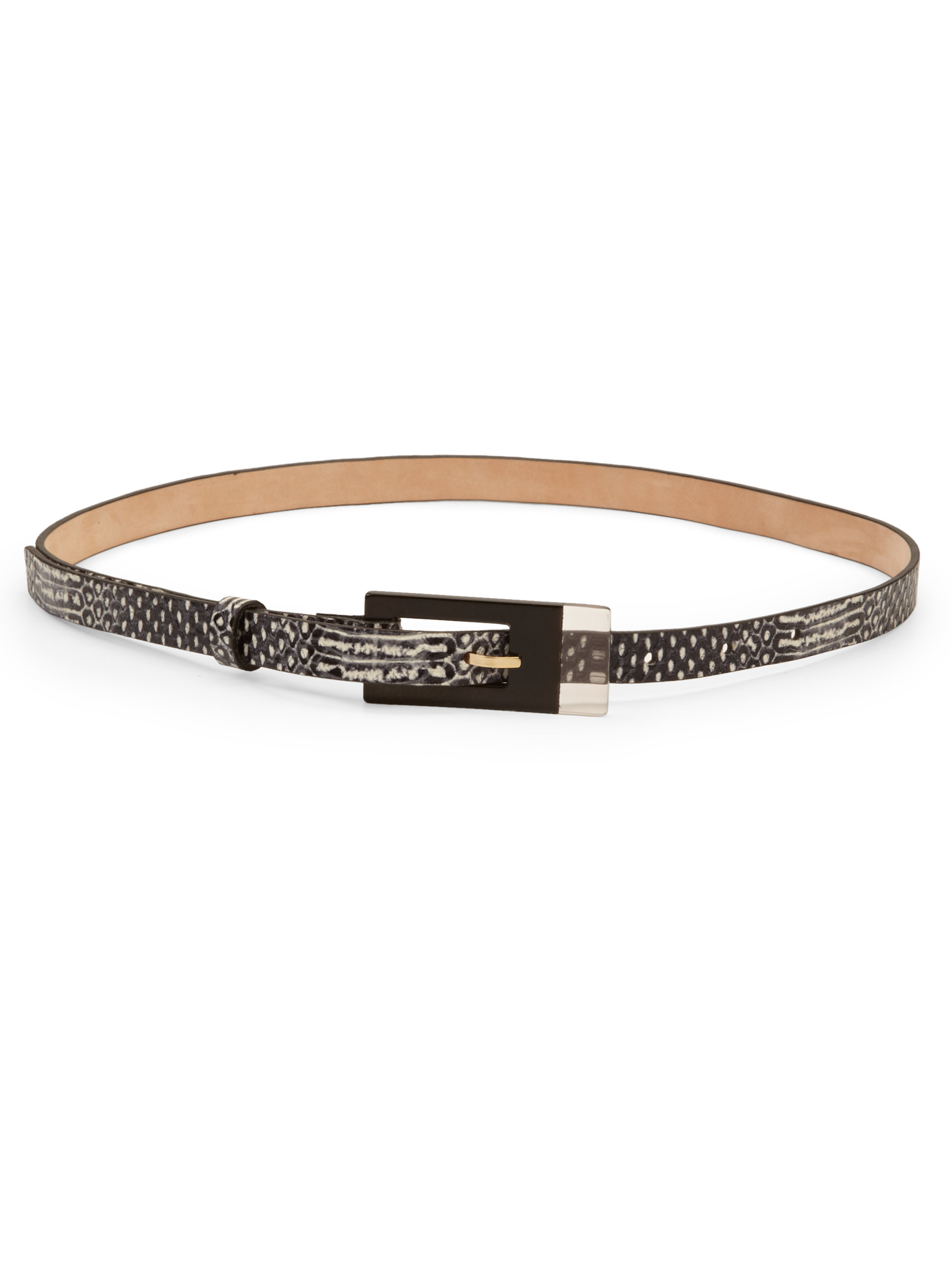 Kate spade new york Lucite Skinny Belt in Black | Lyst