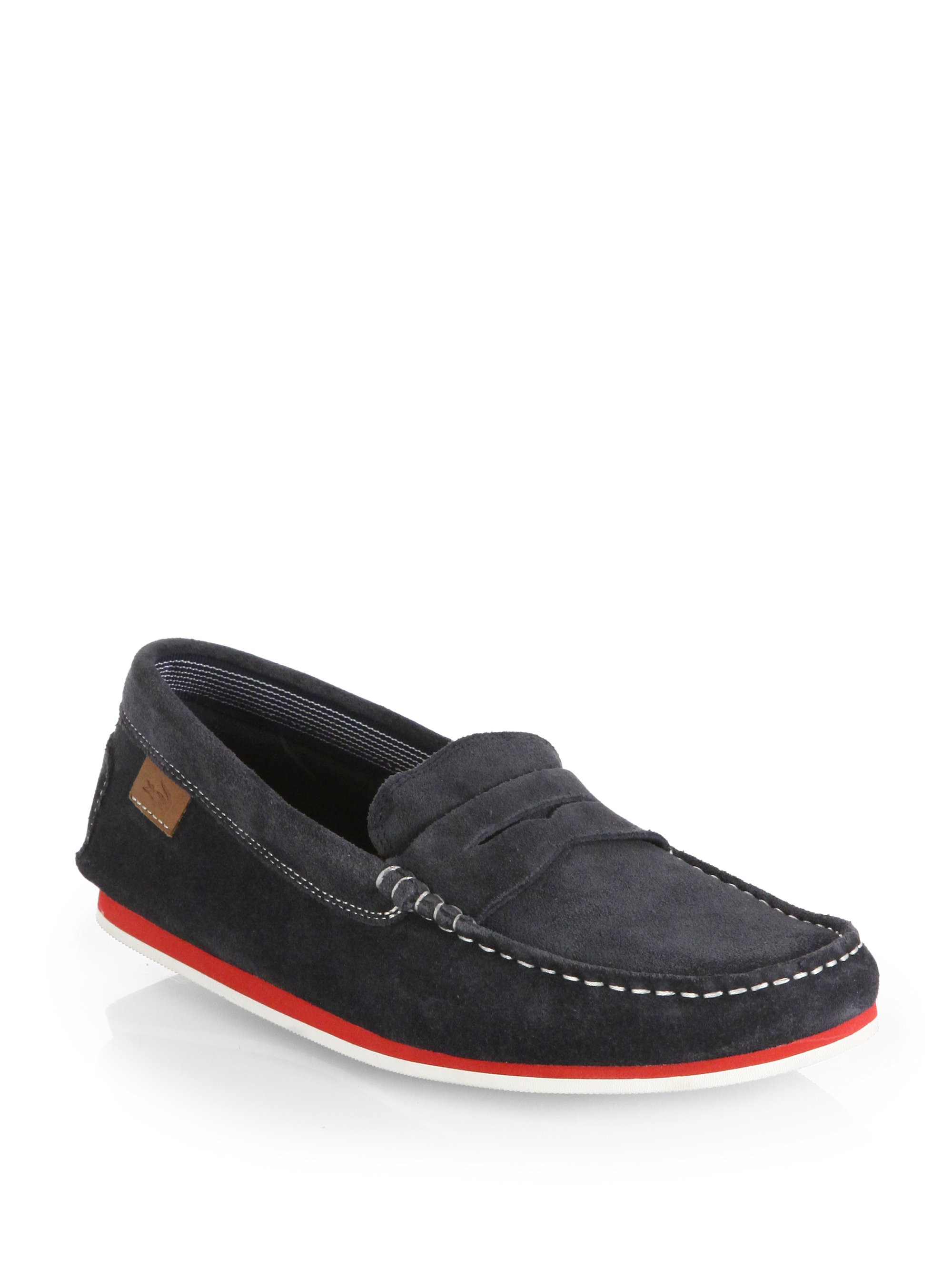 Lacoste Chanler Suede Loafers in Blue for Men | Lyst