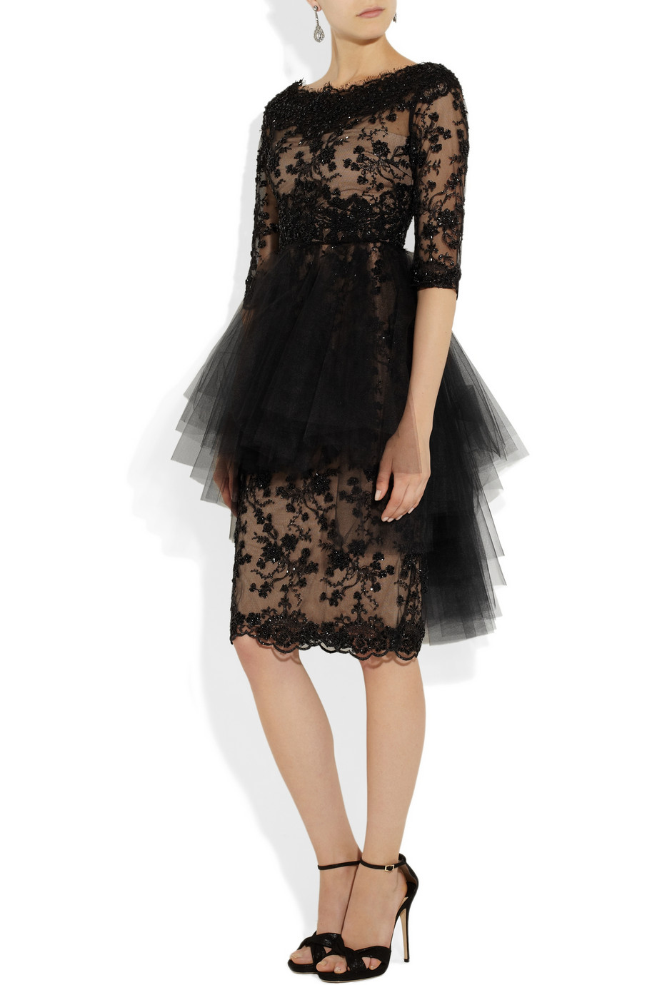 tulle designer dress
