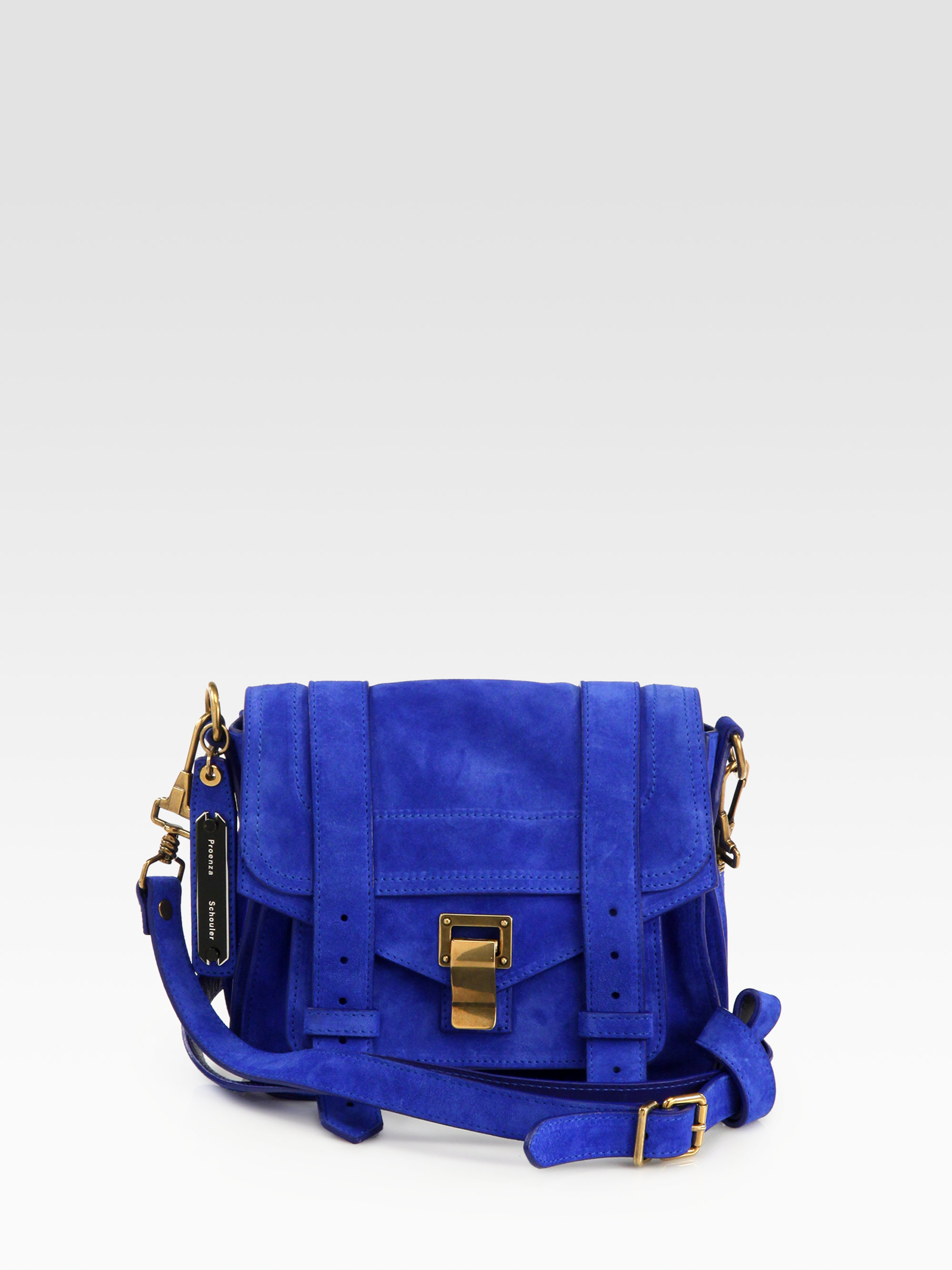 bright blue crossbody bag