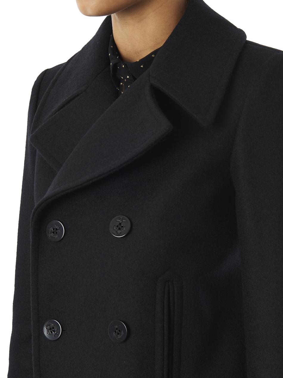ysl peacoat