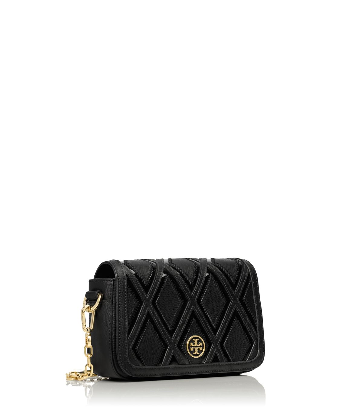 Tory Burch Robinson Chain Mini Bag in Black