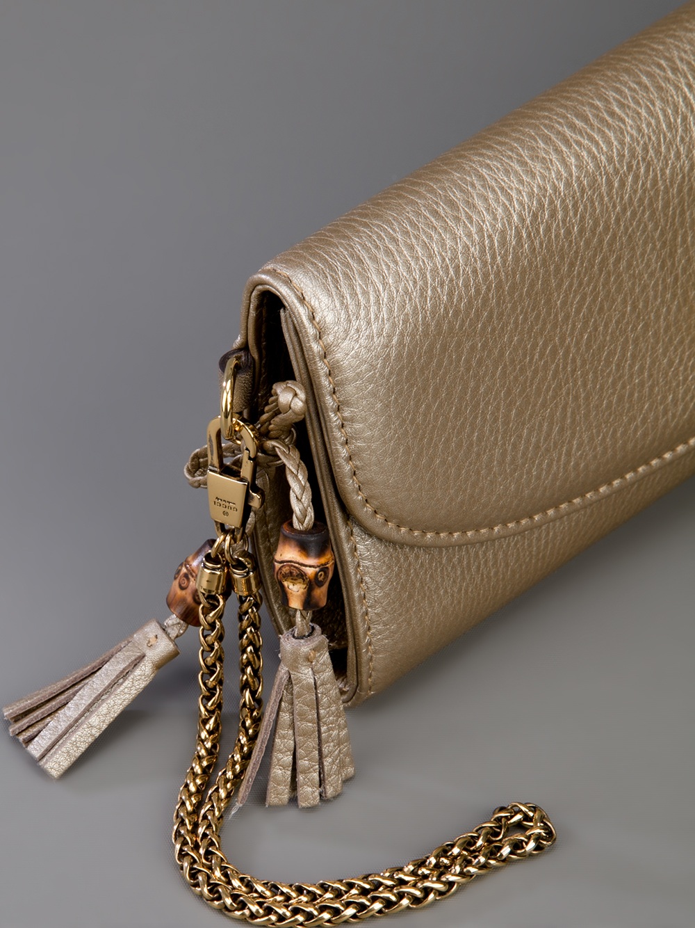 Gucci Clutch Bag in Gold Metallic Lyst Gucci Clutch Bag in Gold Metallic Lyst