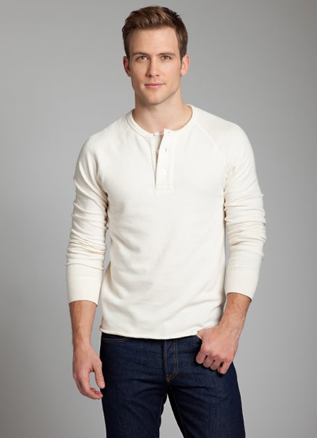 Bonobos Keelson Henley in Cream 