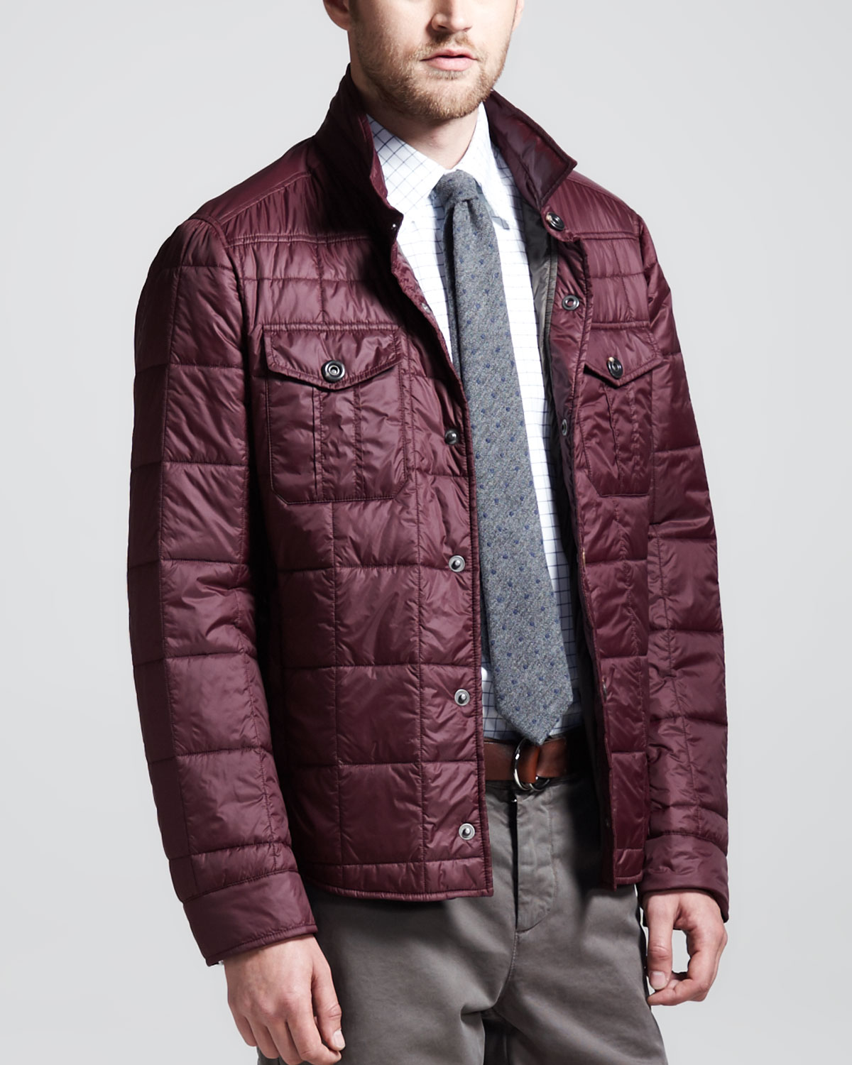 Lyst - Brunello Cucinelli Thermore Milano Puffer Jacket in Purple for Men