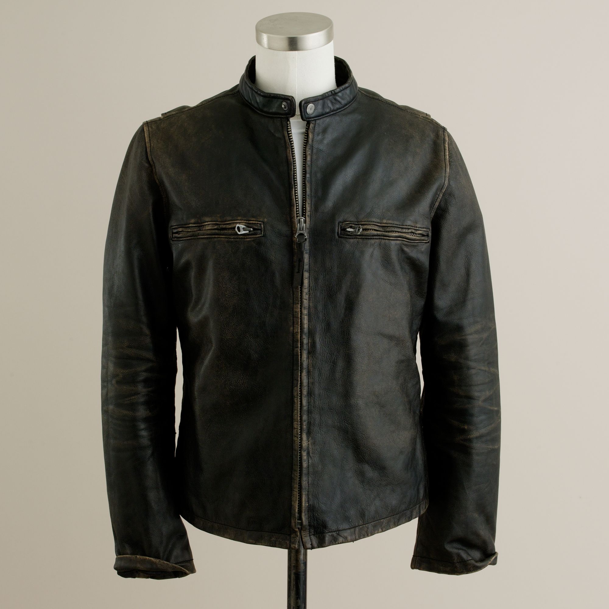 J Crew Tall Stockton Racer Jacket In Black For Men Lyst Gallery