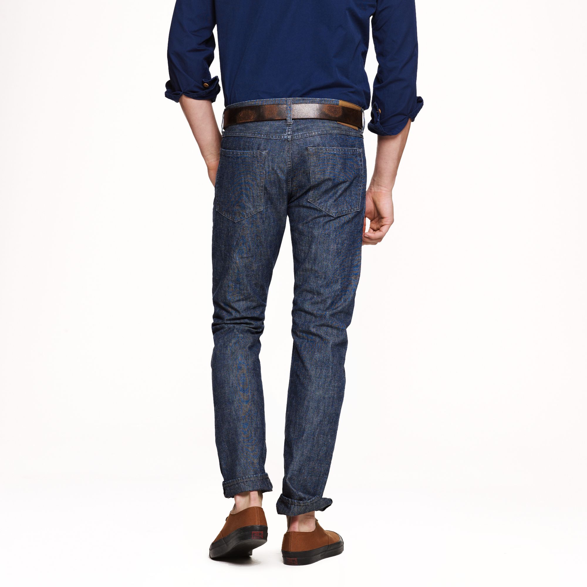 J Crew Wallace Barnes Slim Jean In Japanese Chambray In Indigo