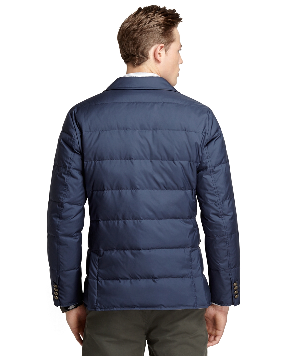 Lyst Brooks Brothers Quilted Down Blazer in Blue for Men