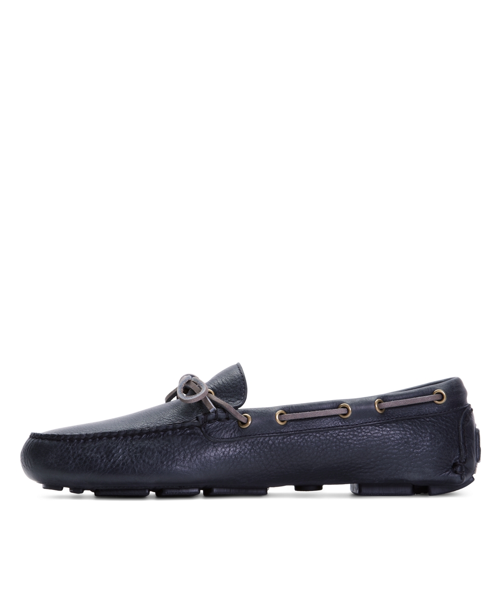 Brooks Brothers | Blue Pebble Leather Driving Mocs for Men | Lyst