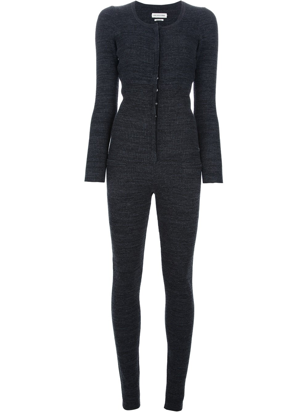 Étoile Isabel Marant Bailes Knitted Jumpsuit in Grey (Gray) - Lyst