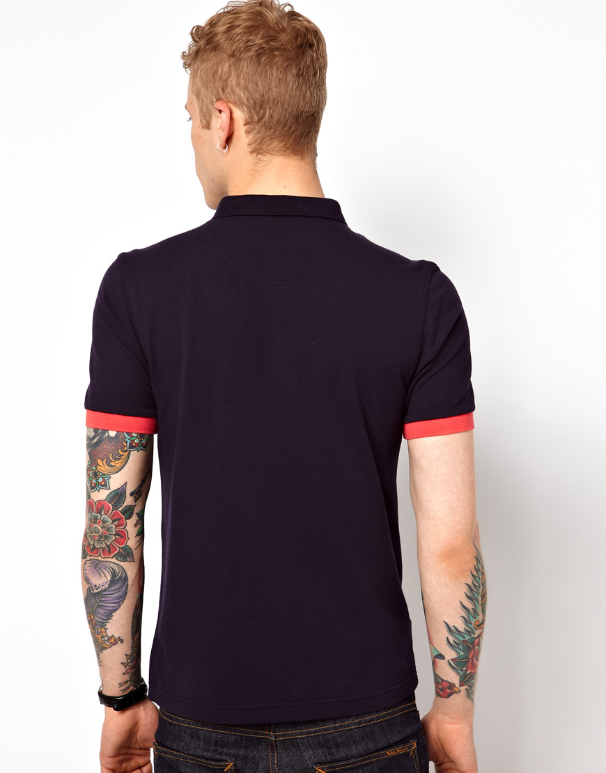 fred perry small collar