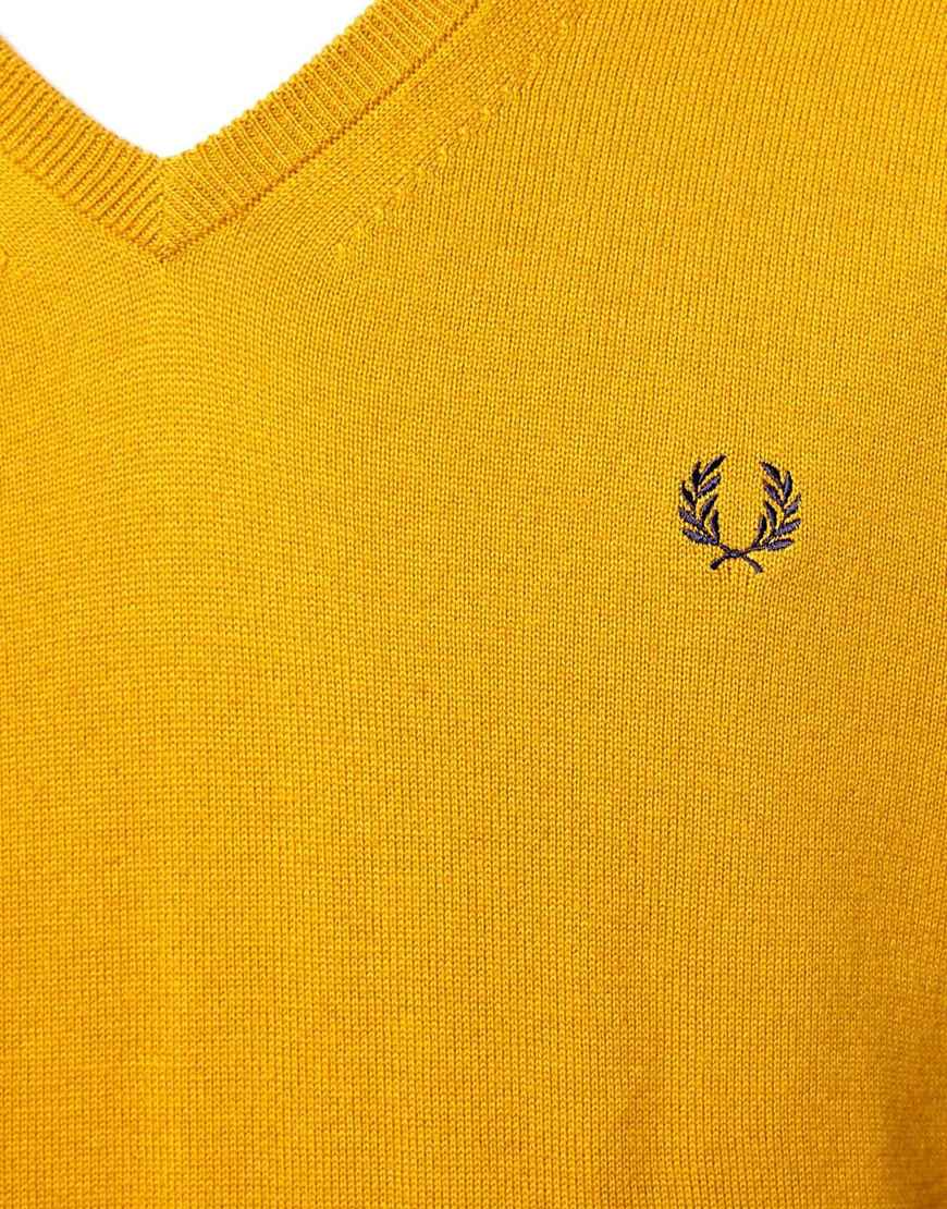 yellow fred perry jumper