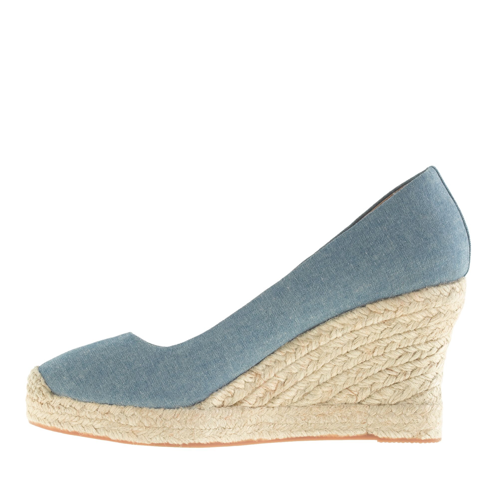 J.crew Seville Chambray Espadrilles in Blue | Lyst