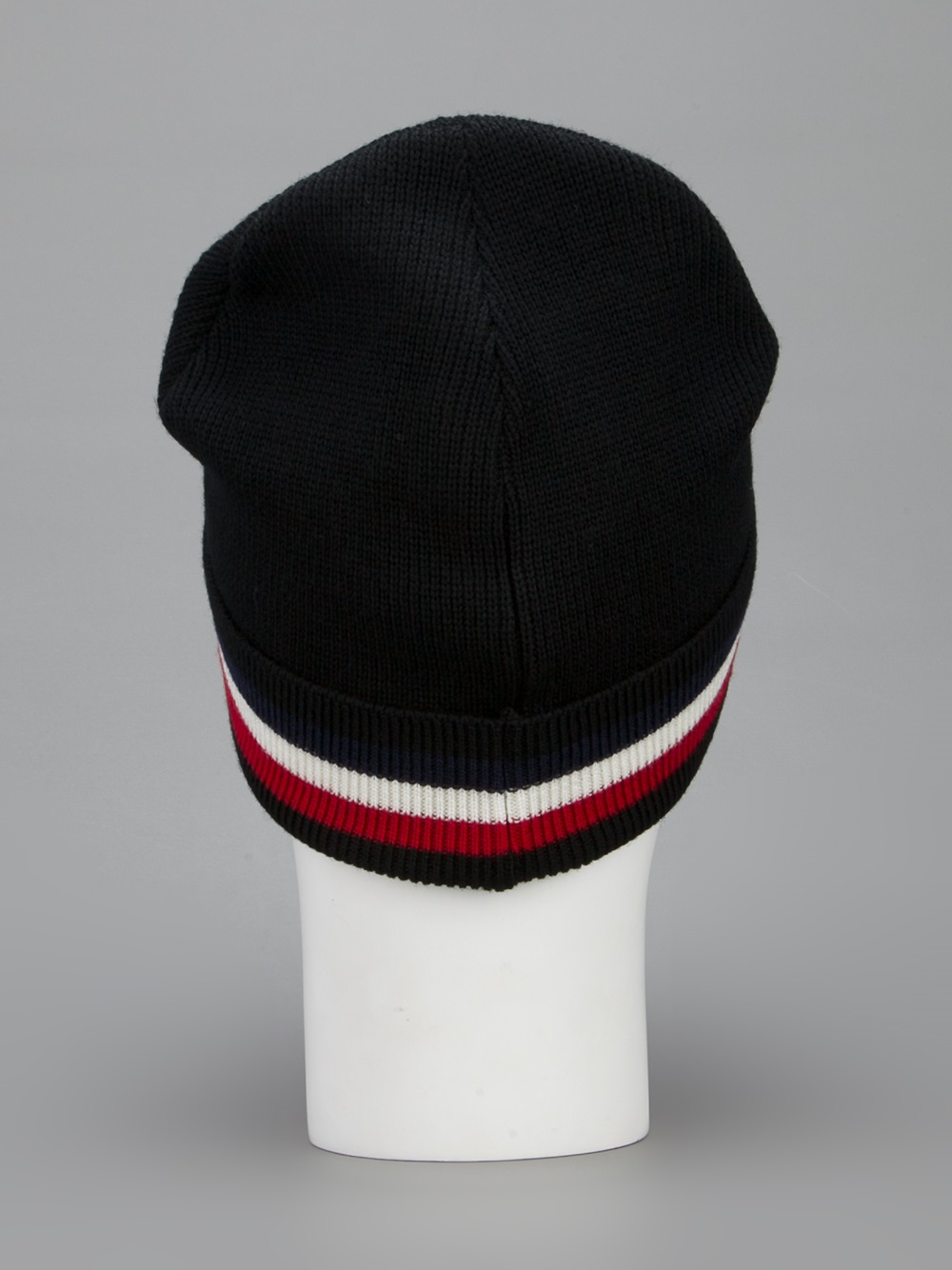 moncler black beanie hat