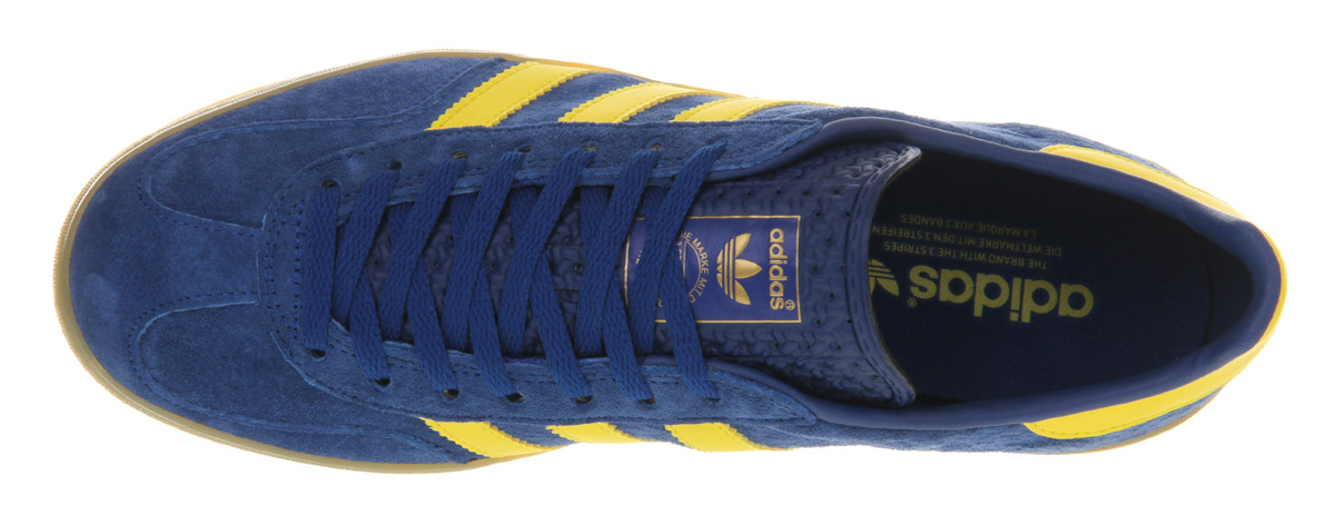 adidas blue and yellow sneakers
