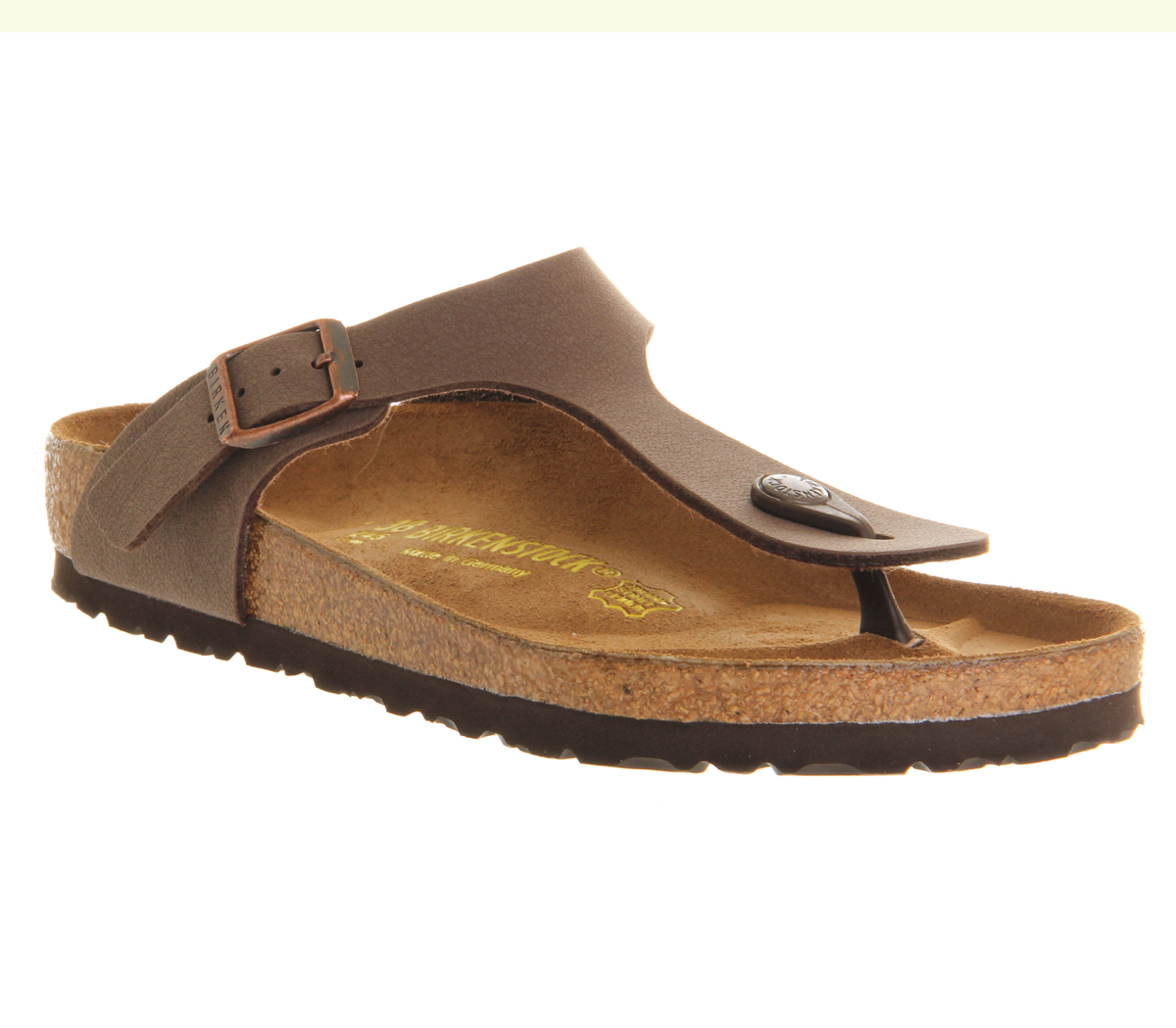 Birkenstock Gizeh Toe Thong Footbed in Brown | Lyst