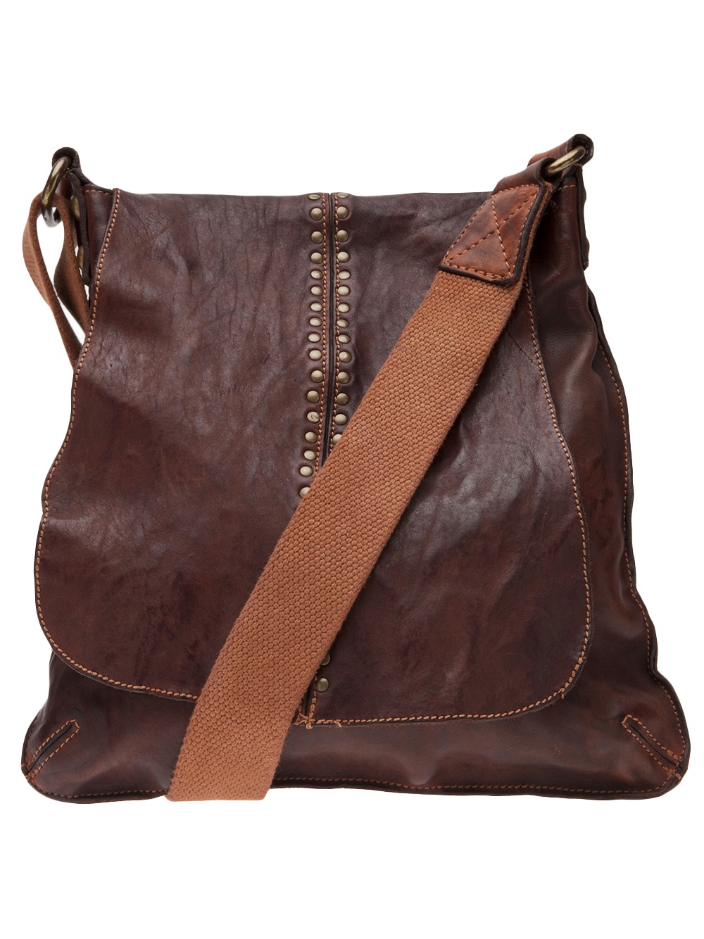Lyst - Campomaggi Studded Square Bag in Brown