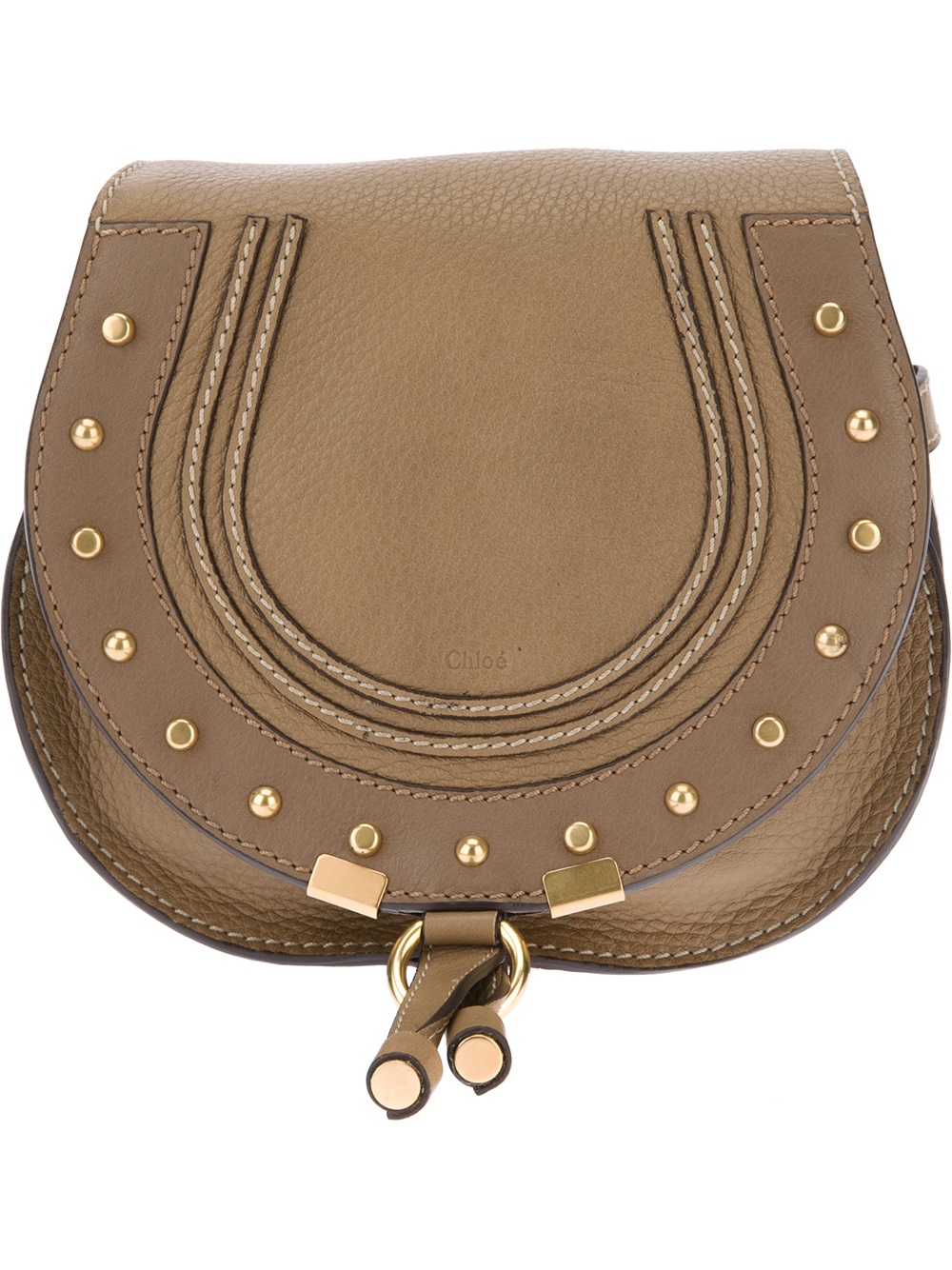 Lyst Chloé Marcie Saddle Bag in Brown
