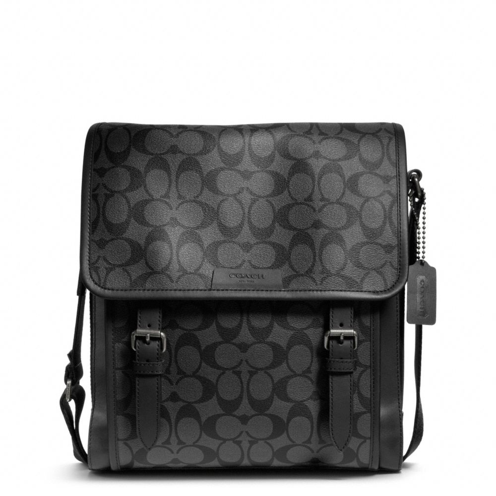 Lyst Coach Bleecker Signature Map Bag In Black For Men 1717