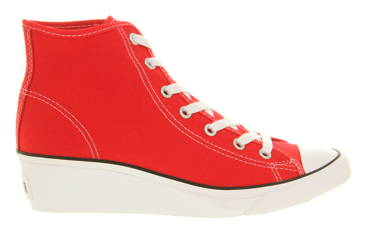 all red converse