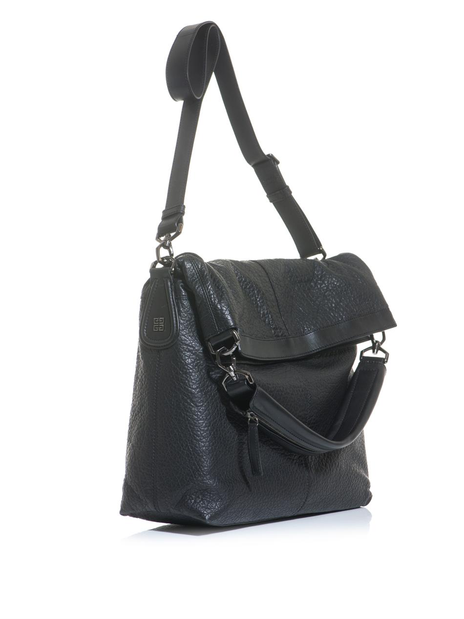 Givenchy Leather Messenger Hobo Bag in Black for Men | Lyst