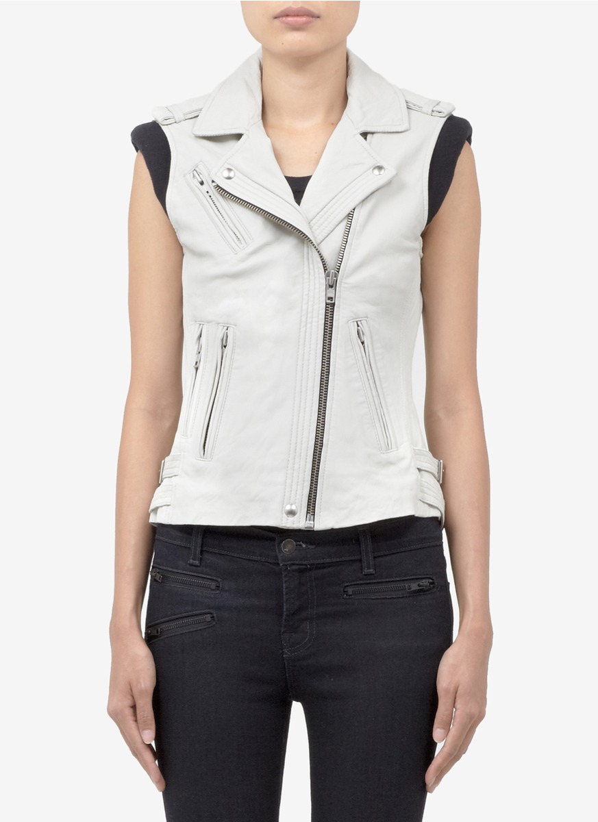 white leather vest