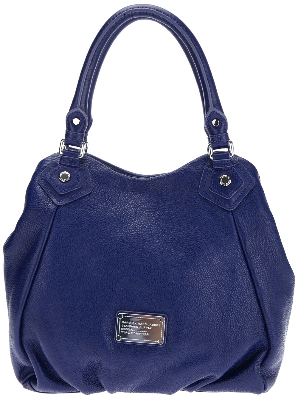 marc by marc fran slouchy tote in blue lyst marc by marc fran slouchy tote in blue lyst