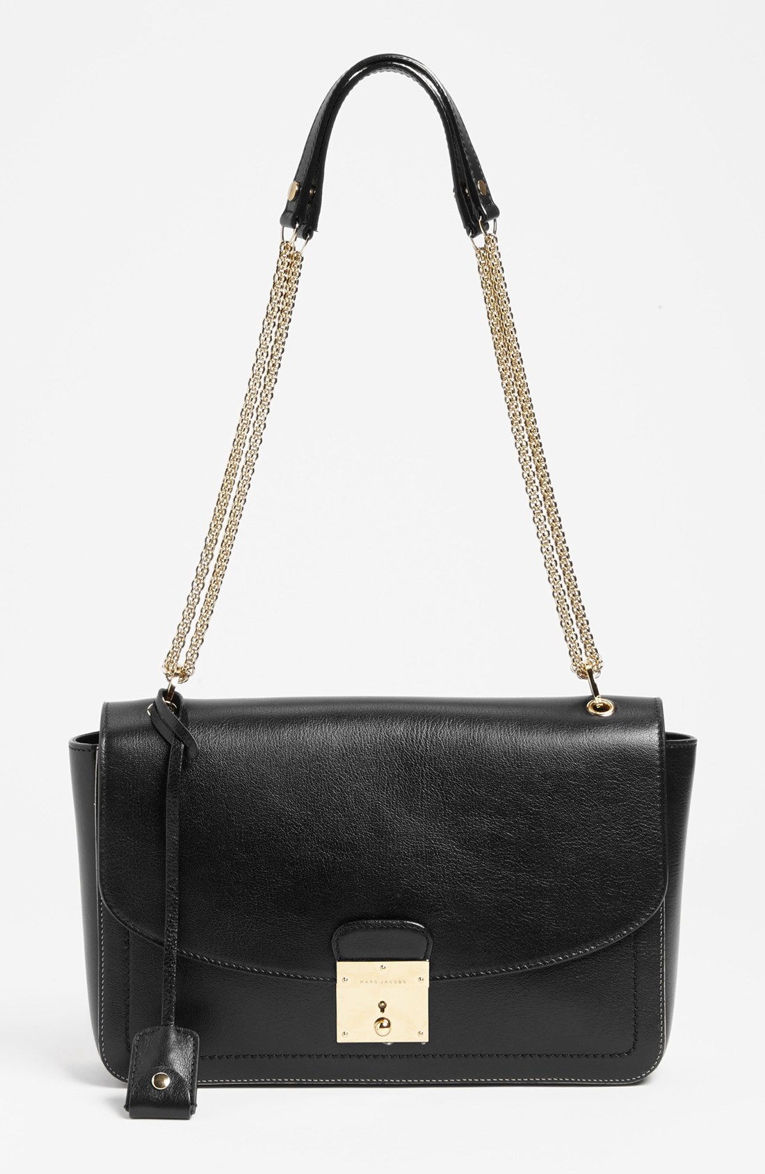 Marc jacobs Polly Leather Shoulder Bag in Black Lyst
