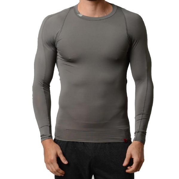 New Balance Compression Crew Neck T Shirt Grey in Gray for Men (grey ...