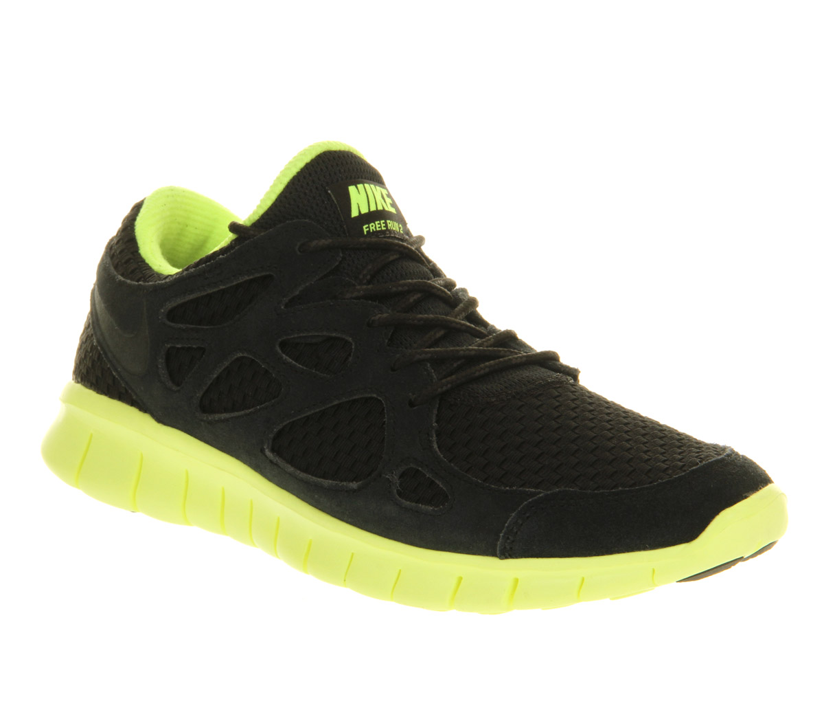 Nike Free Run 2 Black Volt in Yellow - Lyst