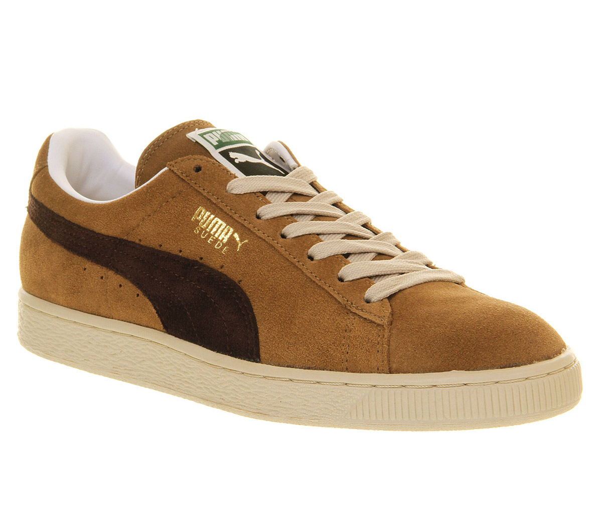puma suede black and brown