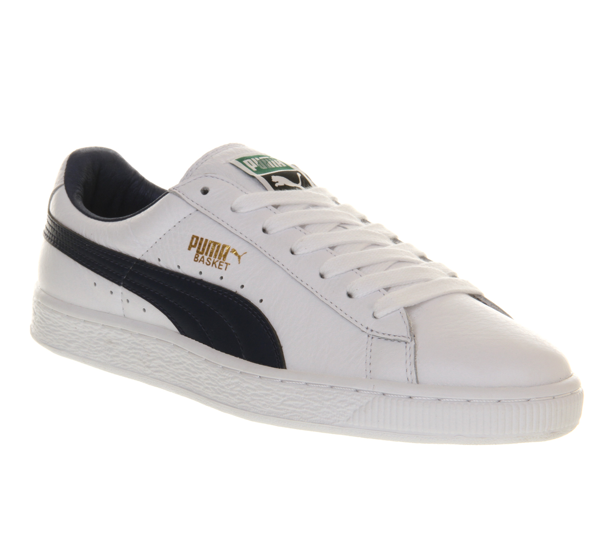 puma basket leather trainers