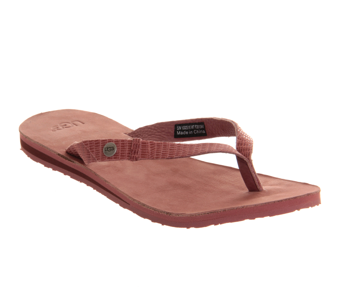 ugg leather flip flops