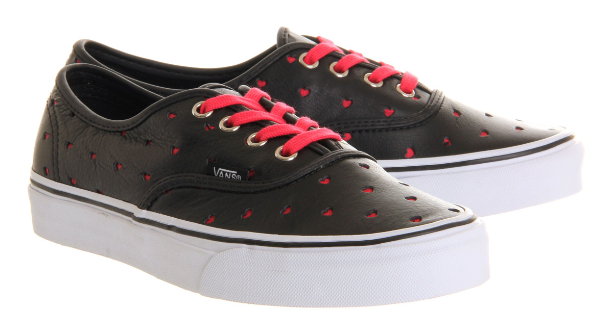 black perforated vans