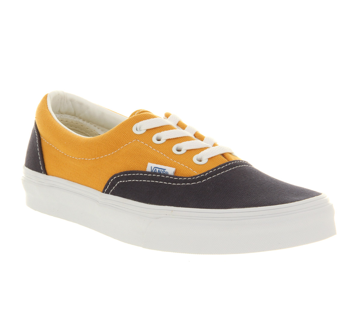vans era navy yellow
