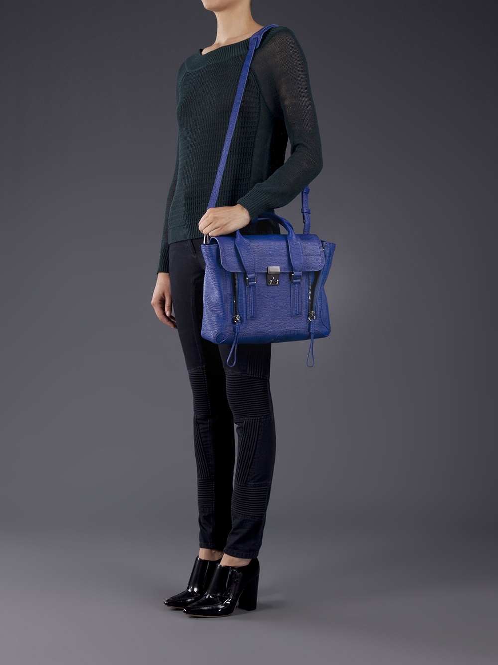 3.1 Phillip Lim Pashli Medium Satchel in Blue | Lyst