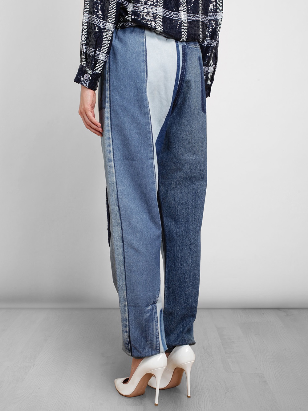denim tracksuit bottoms