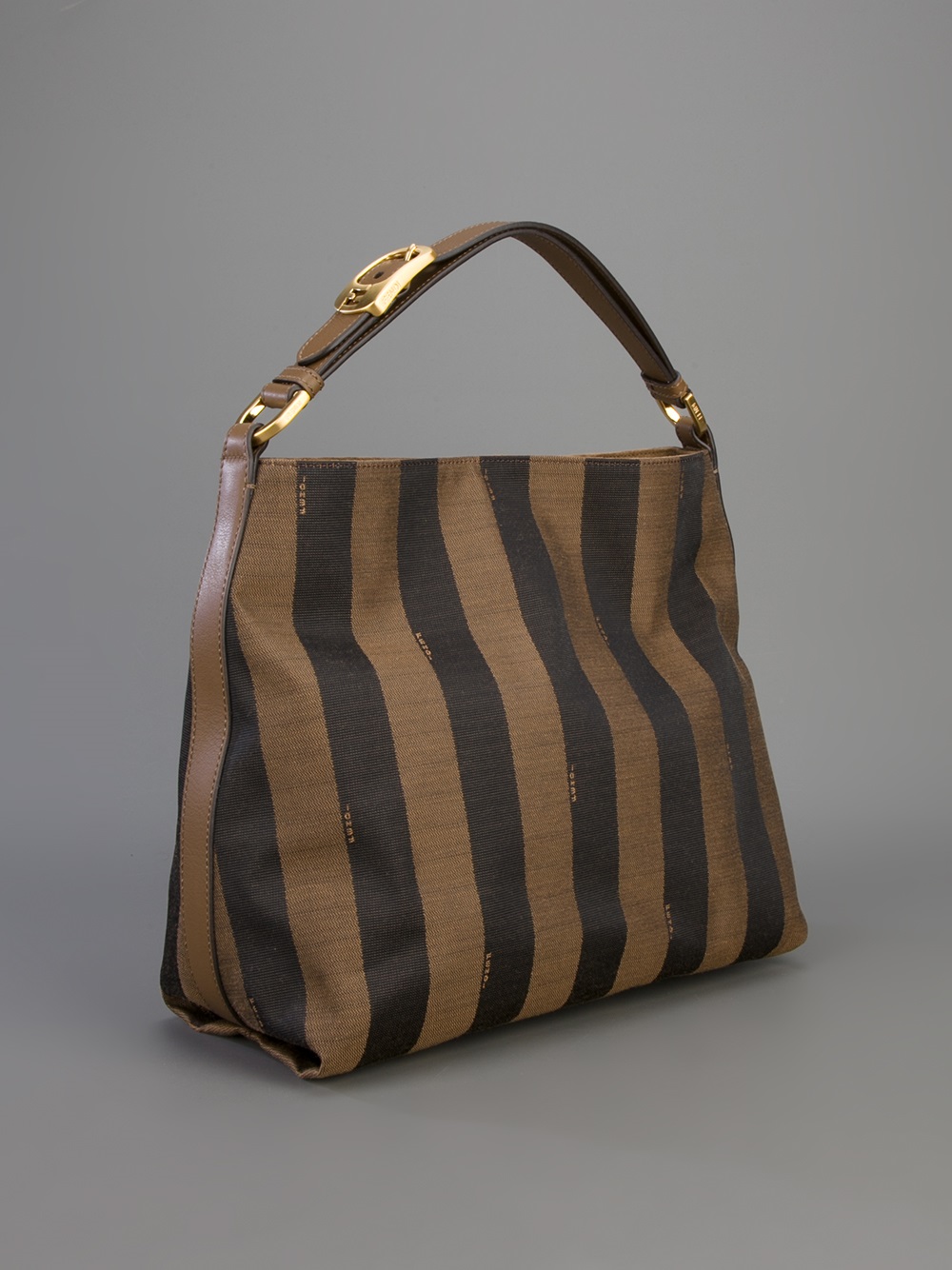 Leather handbag Fendi Brown in Leather - 20370375
