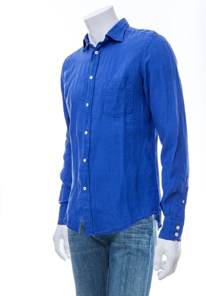 Hartford Classic Linen Shirt in Blue for Men (ROYAL BLUE) | Lyst