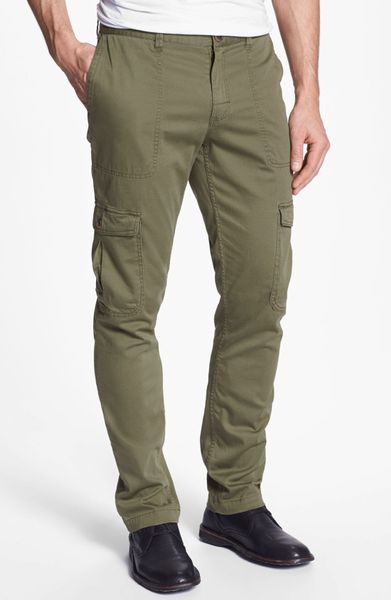 1901 Slim Fit Cargo Pants in Green for Men (Olive) | Lyst