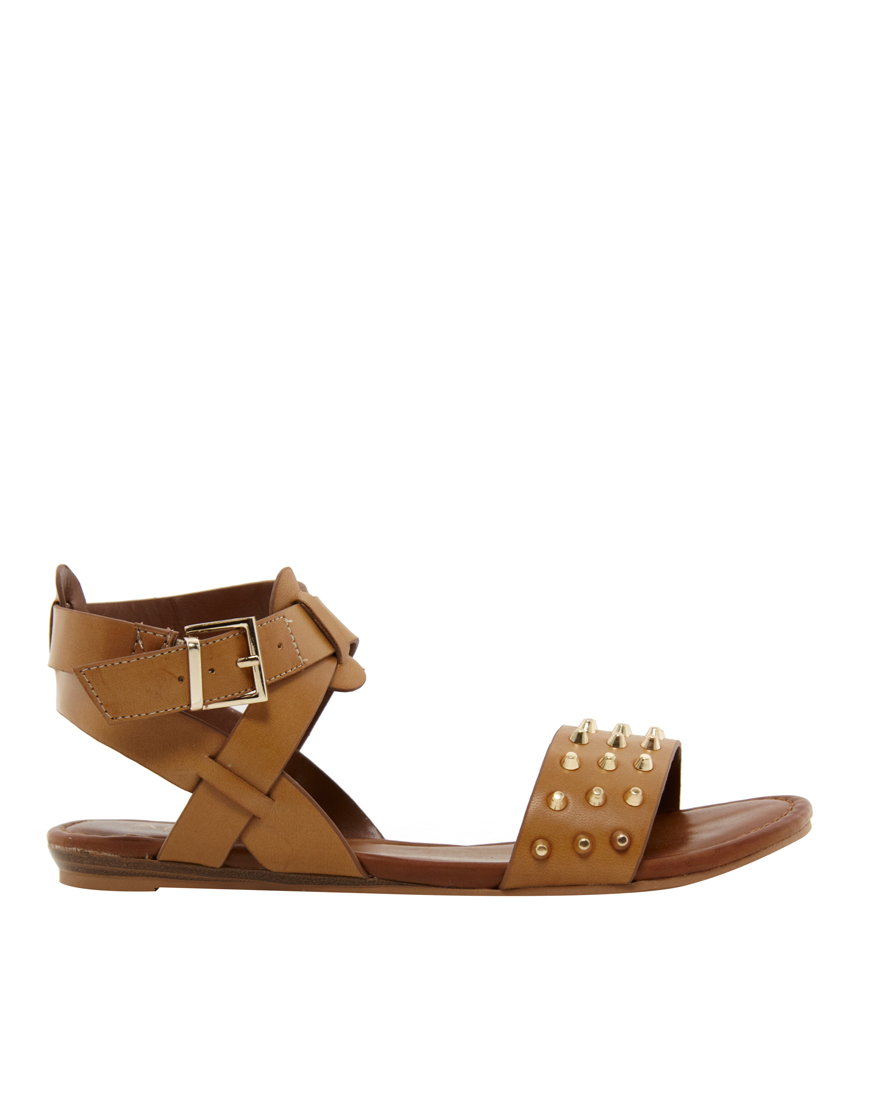 aldo tan flat sandals