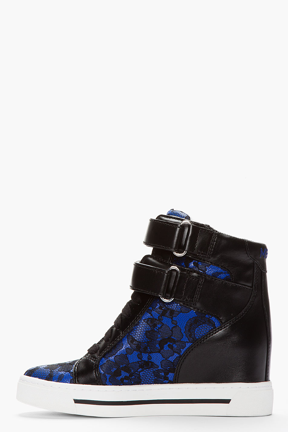 Lyst - Marc By Marc Jacobs Royal Blue Lace Sneaker Wedge in Blue