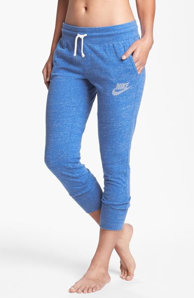 Nike Gym Vintage Capri Pants in Blue (Prize Blue) | Lyst