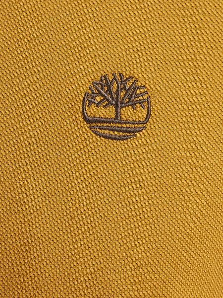Timberland Organic Cotton Short Sleeve Polo Shirt in Yellow for Men ...