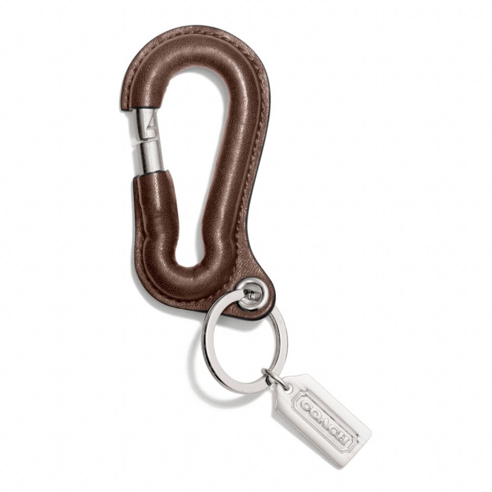 COACH Carabiner Key Ring in Brown for Men