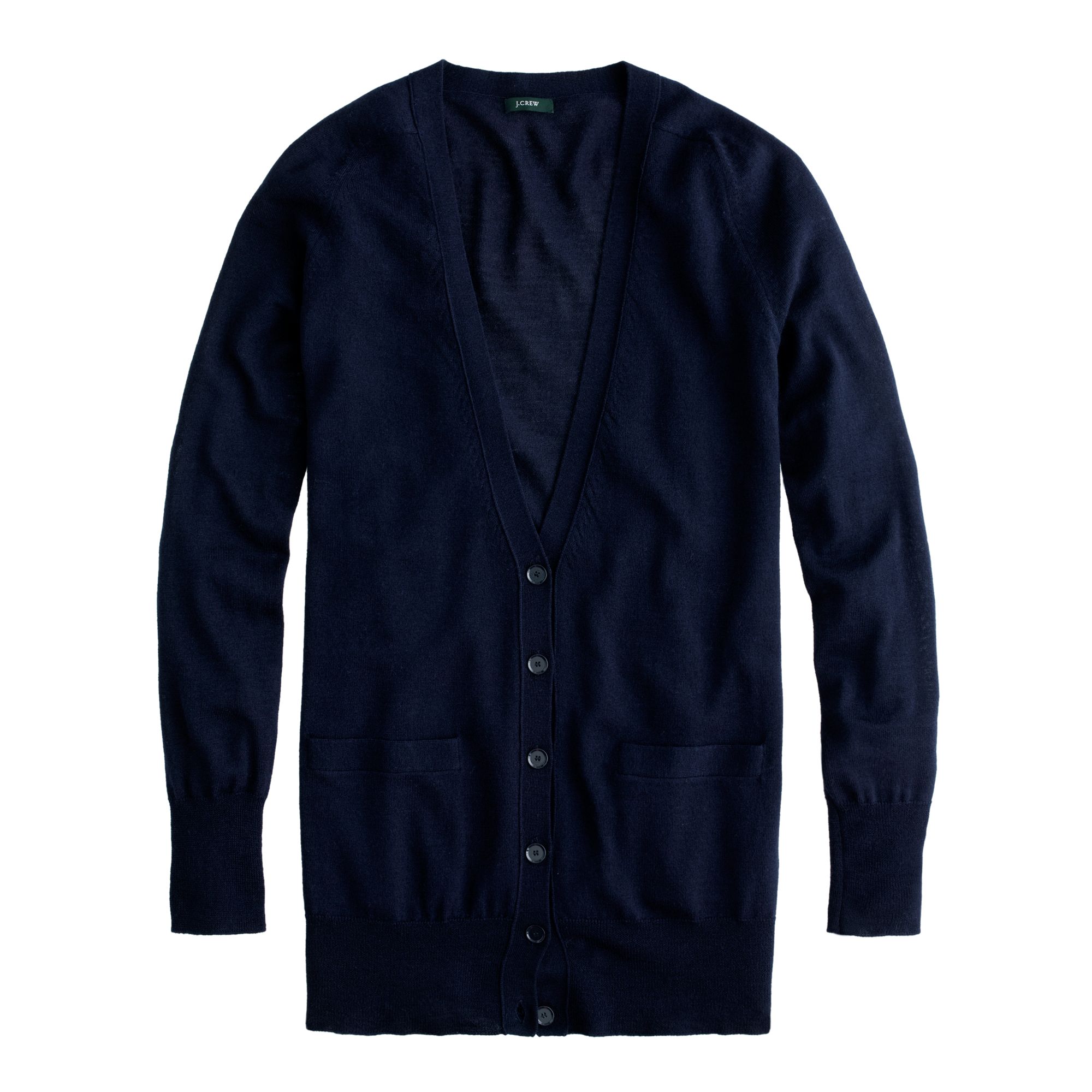 J.crew Classic Merino Wool Long Cardigan Sweater in Blue (navy) Save