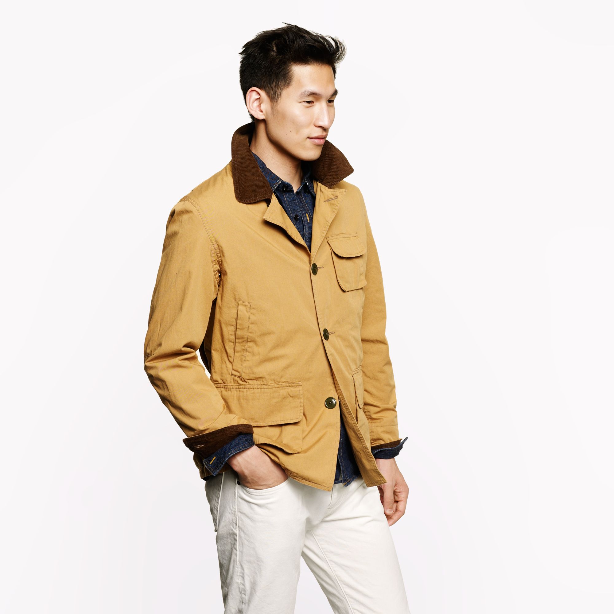 J Crew Barn Jacket In Brown For Men Lyst