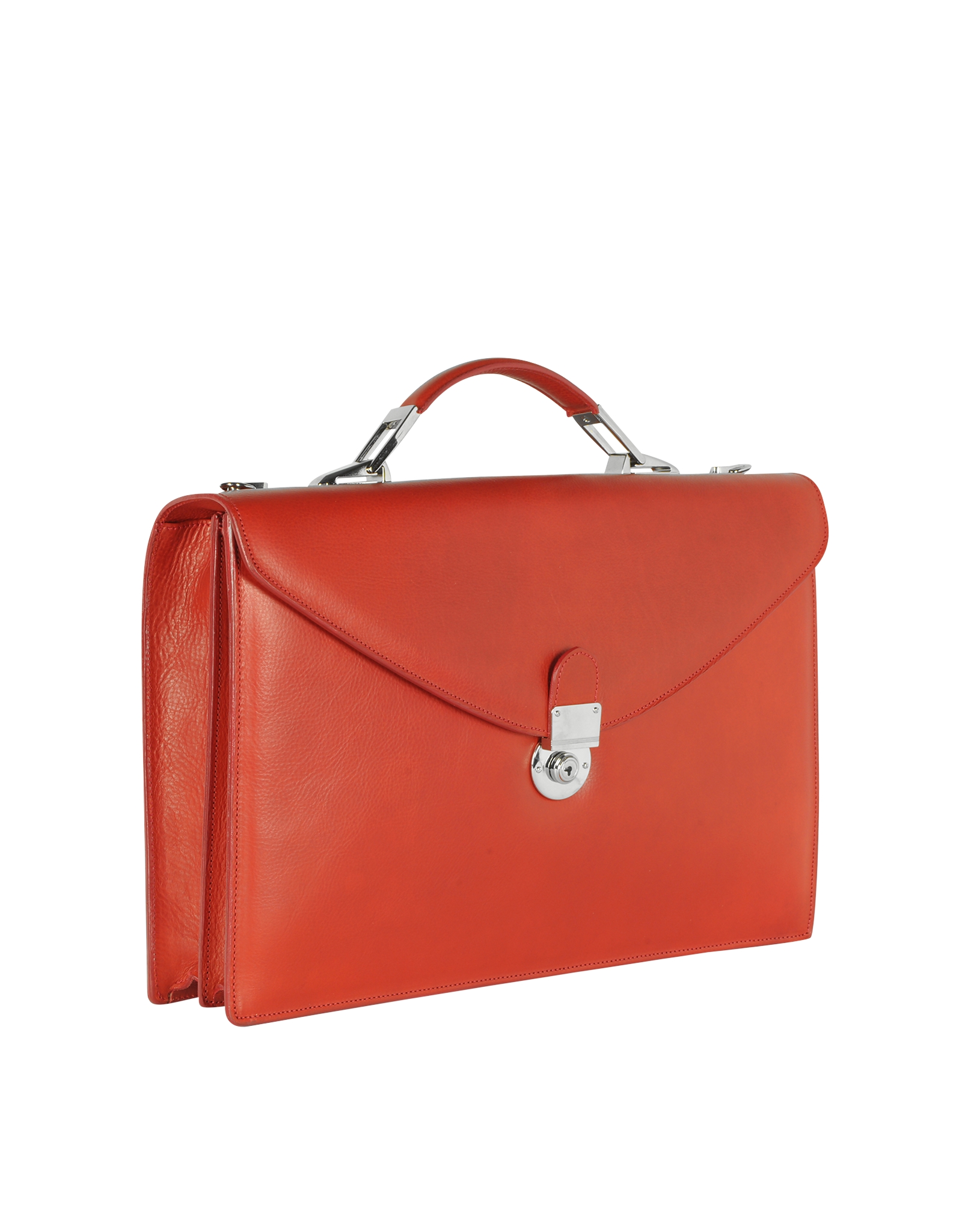 Lyst L.A.P.A. Ruby Red Double Gusset Leather Briefcase in Red for Men