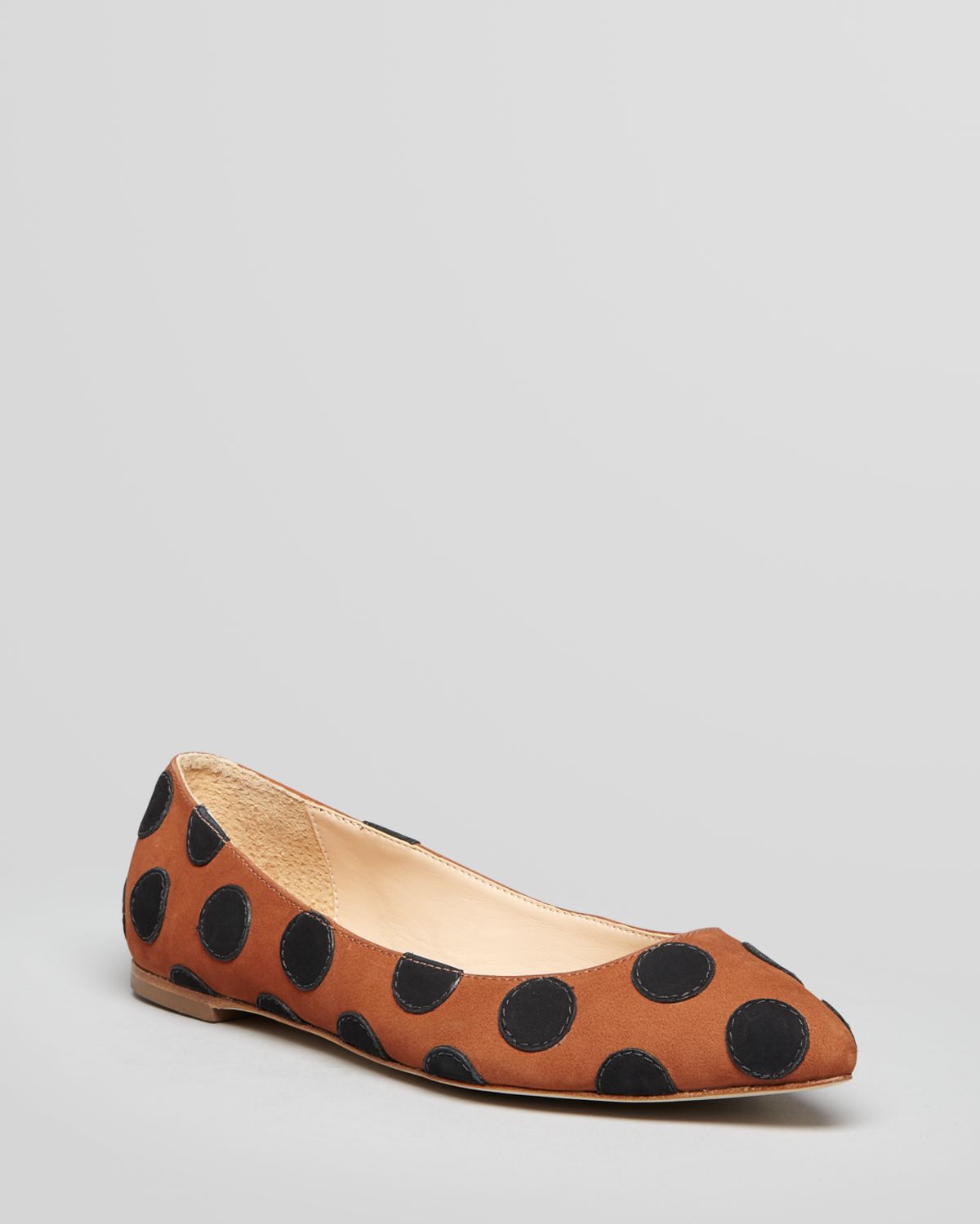 womens brown pointed toe flats