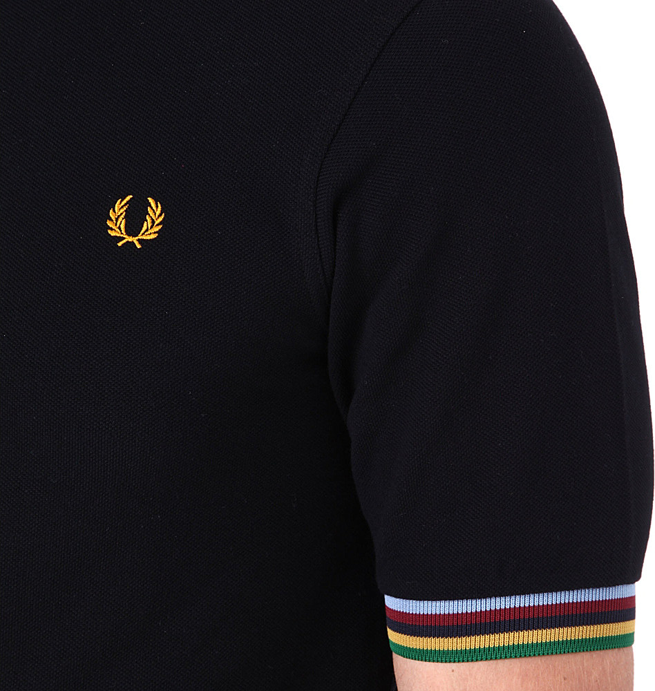 Fred Perry Bradley Wiggins Cycling Polo Shirt in Black for Men - Lyst
